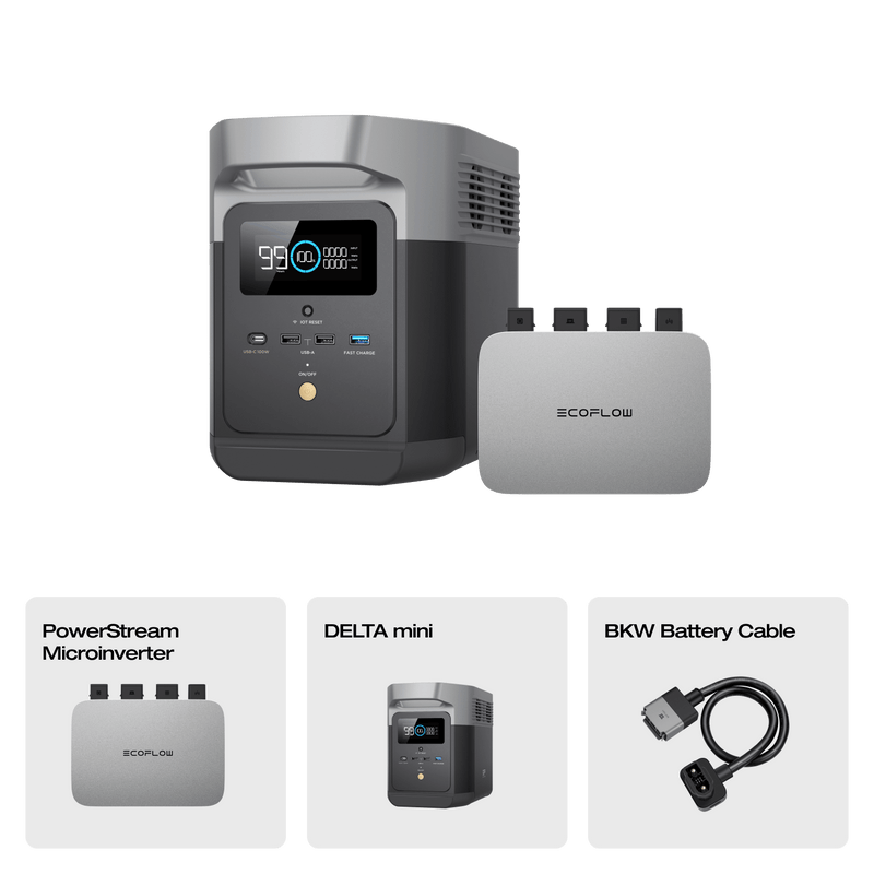Load image into Gallery viewer, EcoFlow DELTA mini Portable Power Station (Refurbished) DELTA mini (Refurbished) + PowerStream 800 W (Member-only)