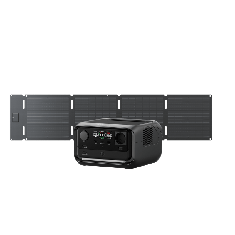 Load image into Gallery viewer, EcoFlow RIVER 3 Plus Solar Generator (PV 60W) RIVER 3 Plus / 60W Portable Solar Panel (Type-C)