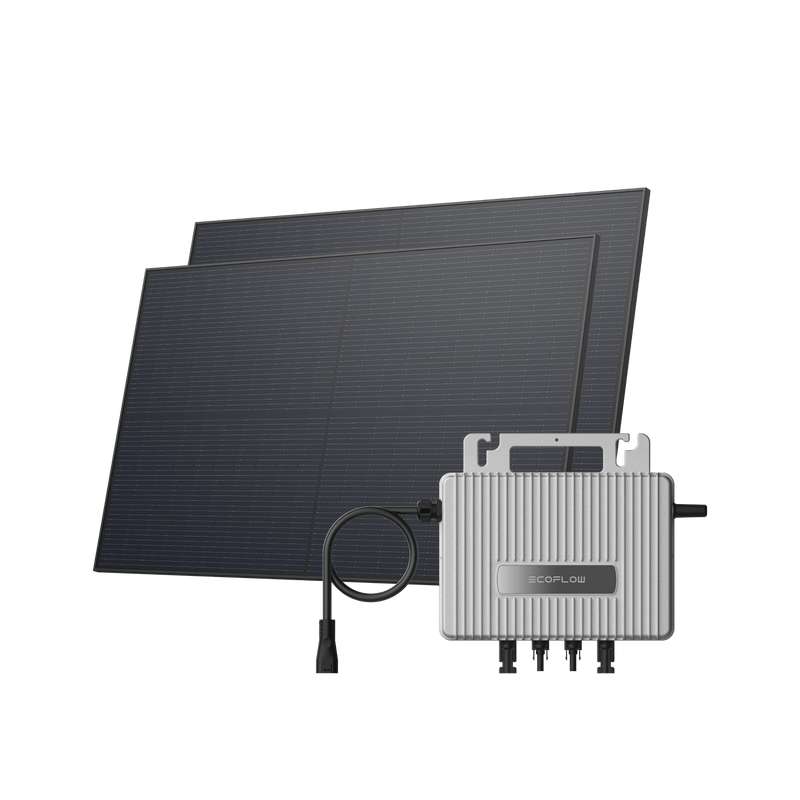 Load image into Gallery viewer, EcoFlow STREAM Balcony Solar System STREAM Microinverter + 2 x 450 W Rigid Solar Panel / No brackets